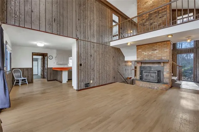 a front view of a house with balcony