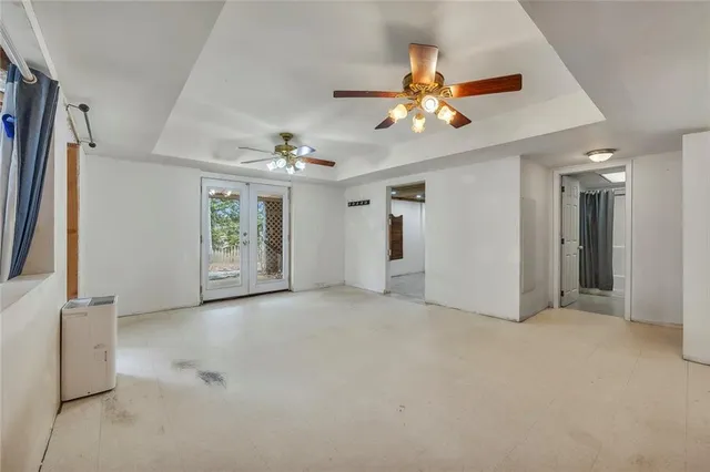 a view of an empty room