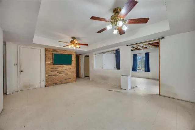 a view of an empty room