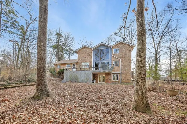 front view of a house with a dry yard