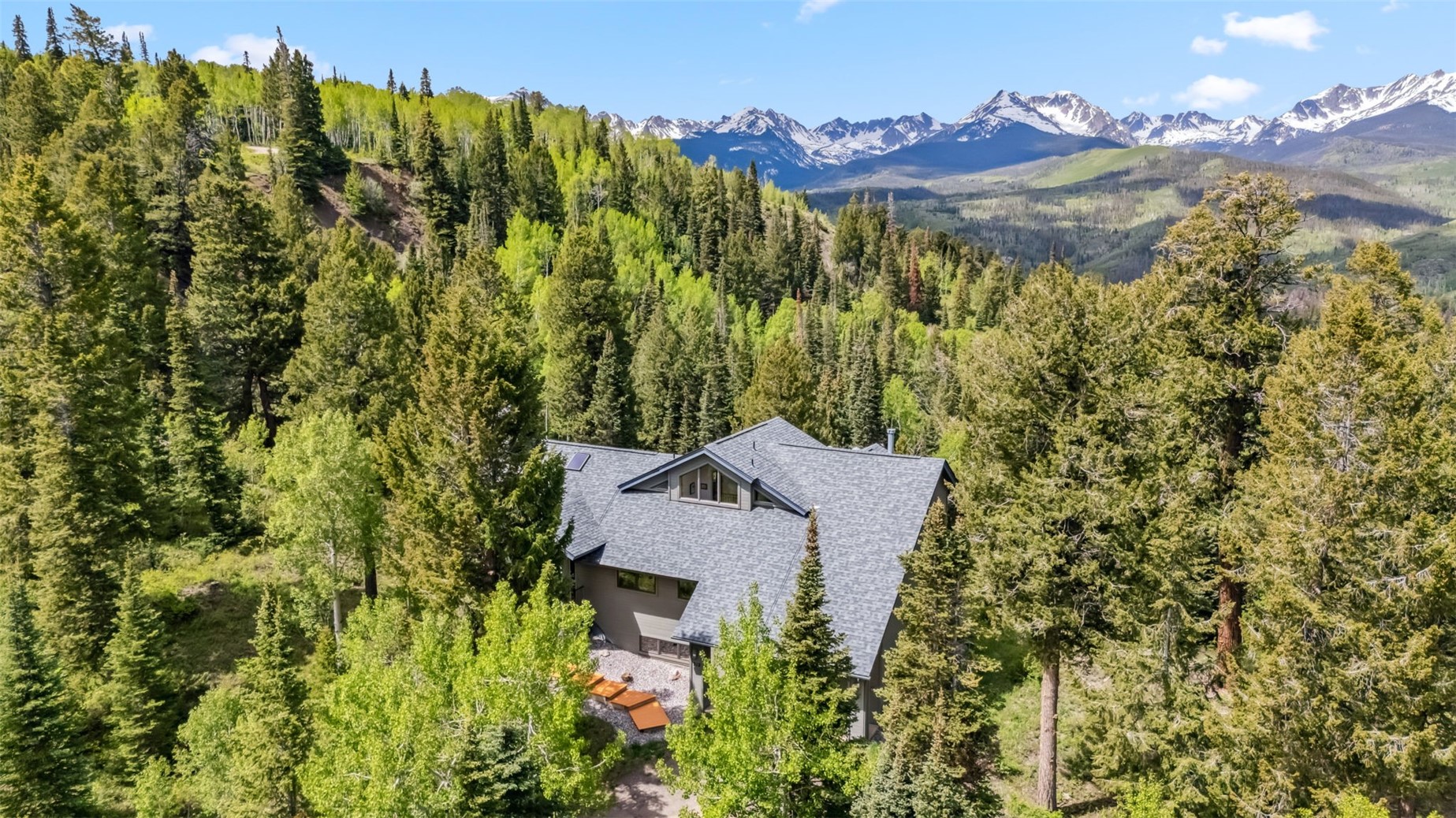 212 Spruce Ridge Road Silverthorne, CO 80498 - Photo 2 of 50 View from above of property featuring panoramic vista