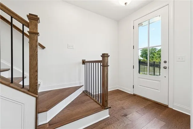 a view of front door