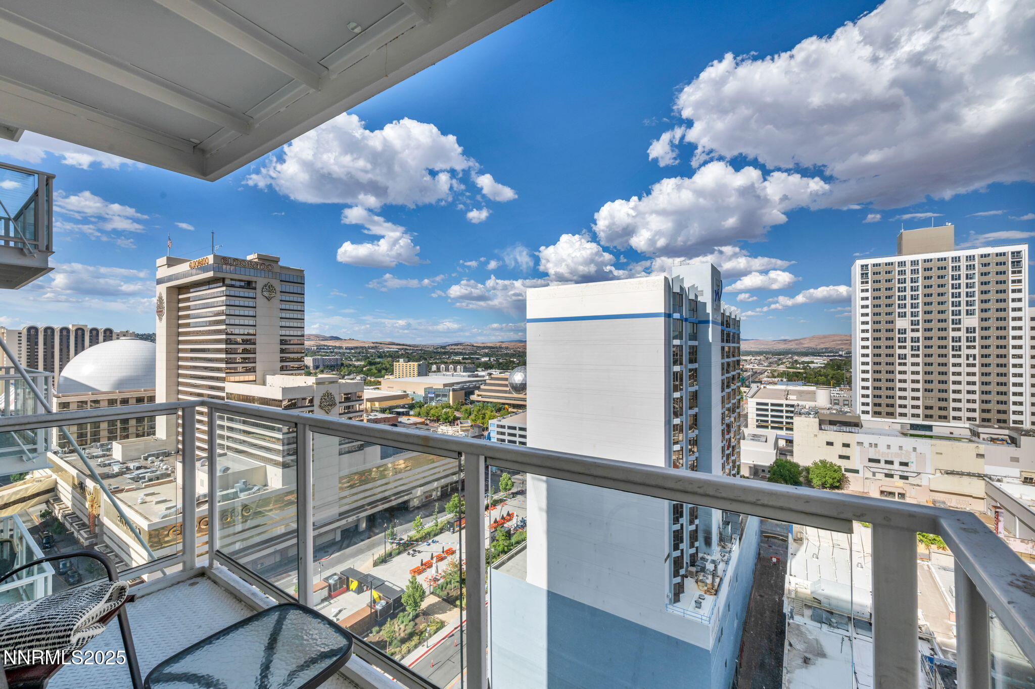 255 North Sierra Street, Unit 1908 Reno, NV 89501 - Photo 20 of 55 a view of a balcony with dining area