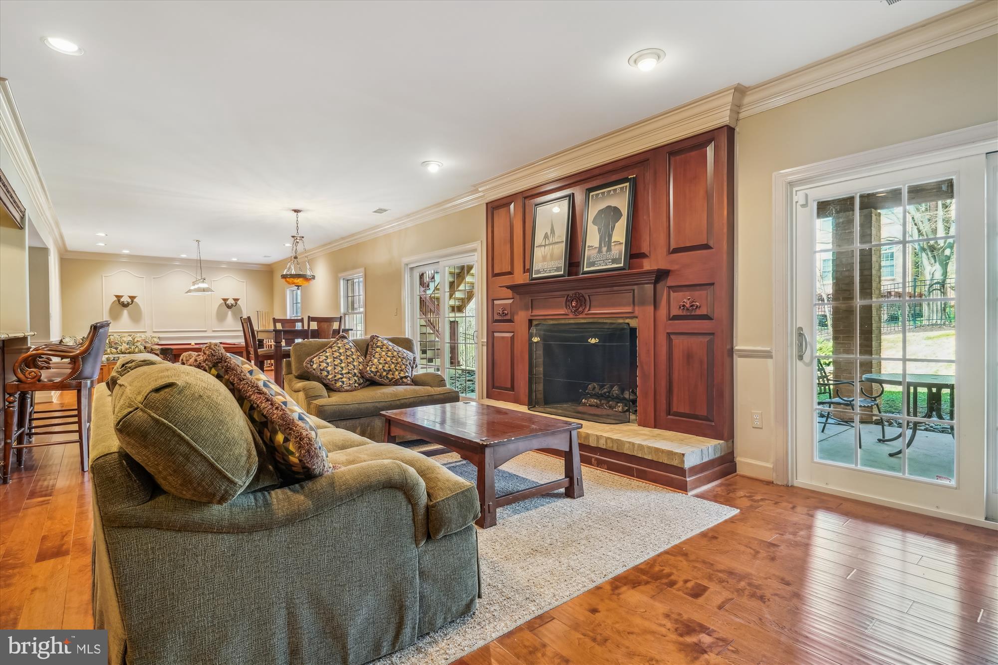 6100 Solitaire Way McLean, VA 22101 - Photo 39 of 60 a living room with furniture a window and a fireplace