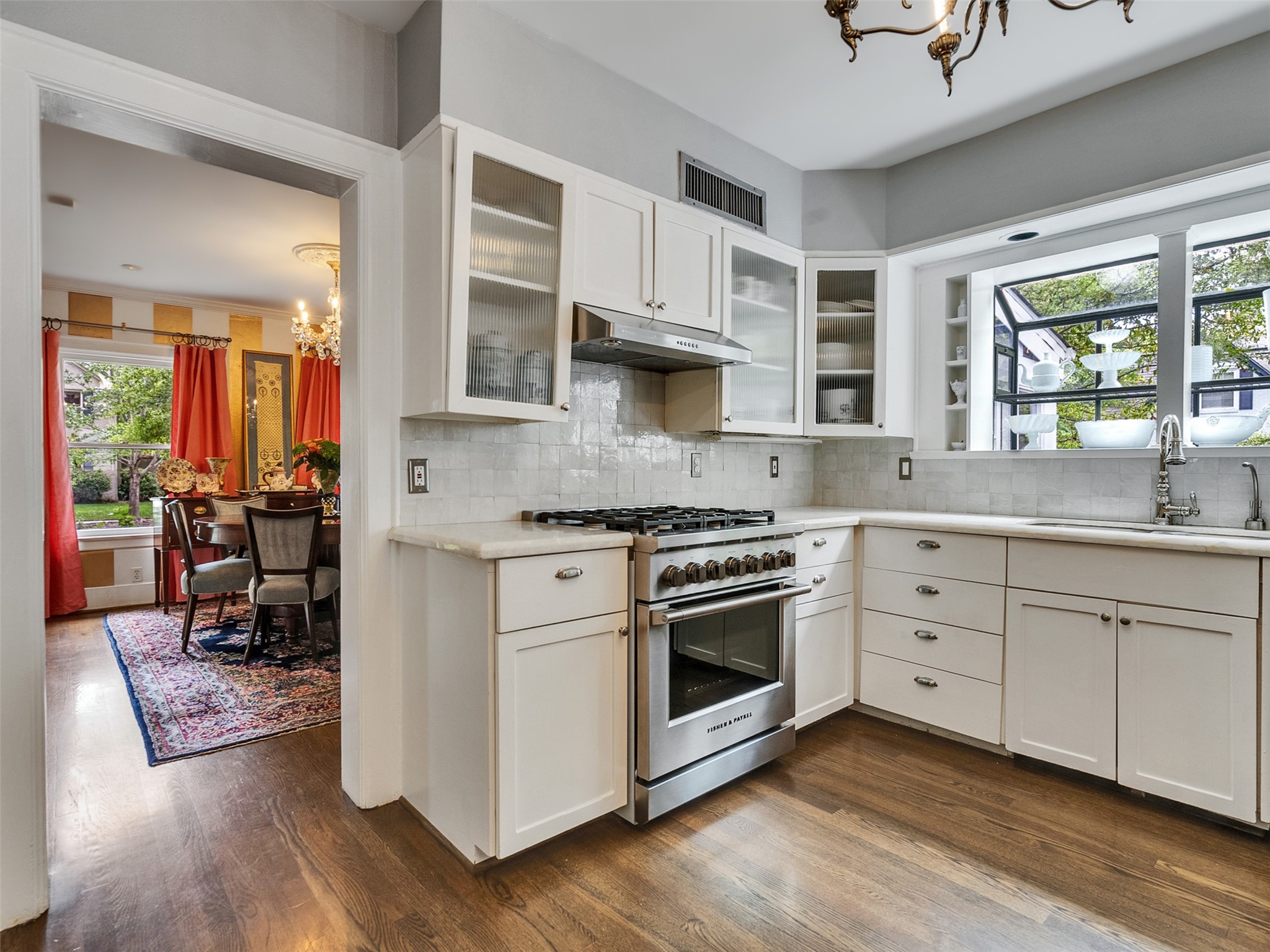 1836 Wroxton Road Houston, TX 77005 - Photo 12 of 42 Kitchen view into the formal dining room.