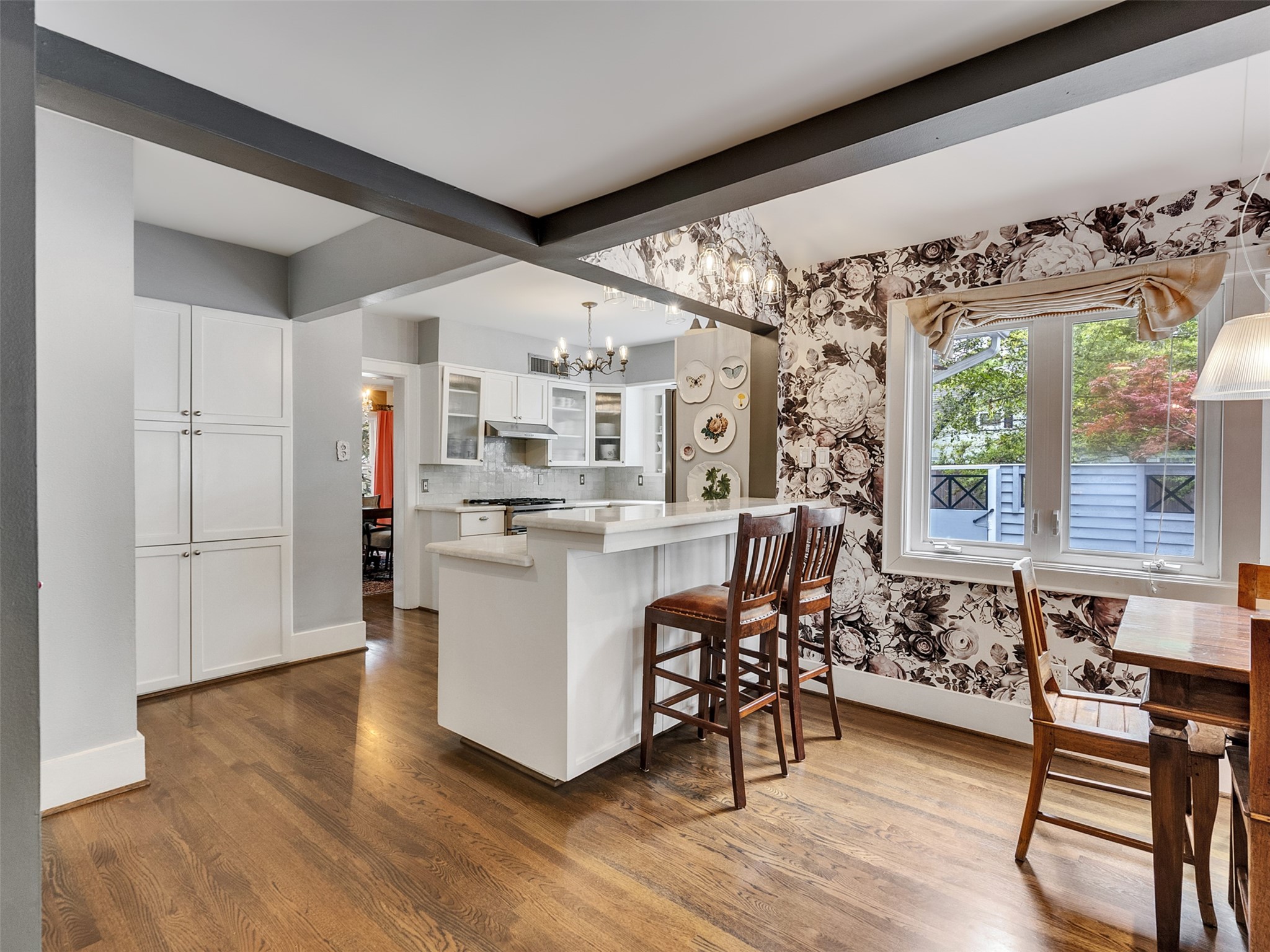 1836 Wroxton Road Houston, TX 77005 - Photo 13 of 42 Kitchen open to another dining area.