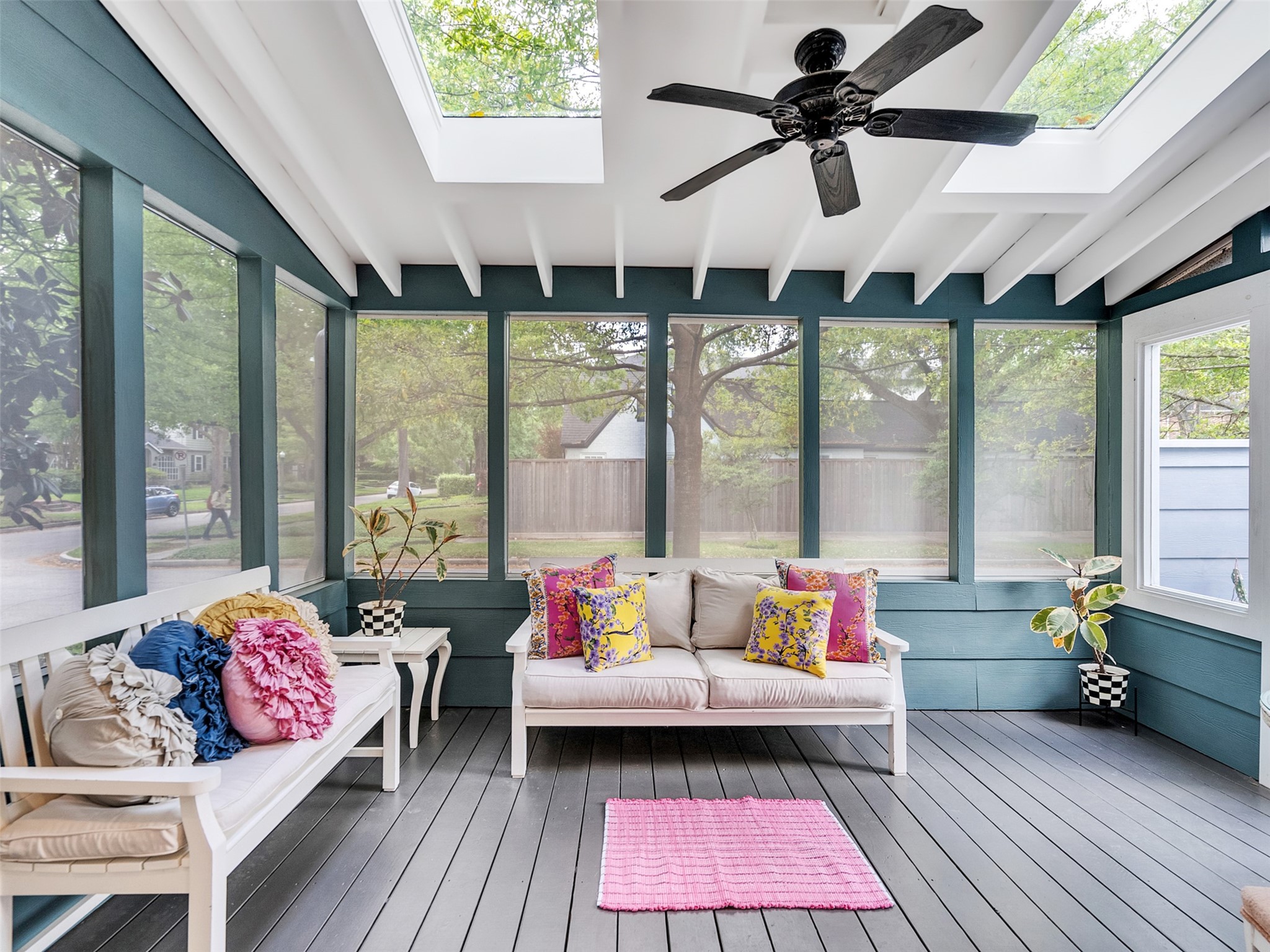 1836 Wroxton Road Houston, TX 77005 - Photo 7 of 42 Screened porch.