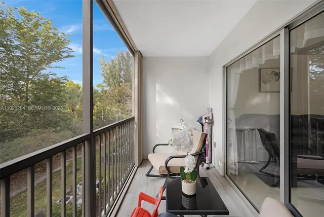 a view of a chairs in balcony