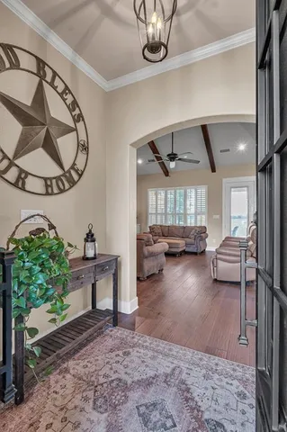 a workspace with furniture window and wooden floor