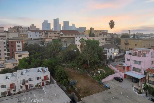 a view of a city in front of a city