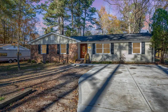 a front view of a house