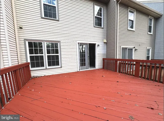 a backyard of a house