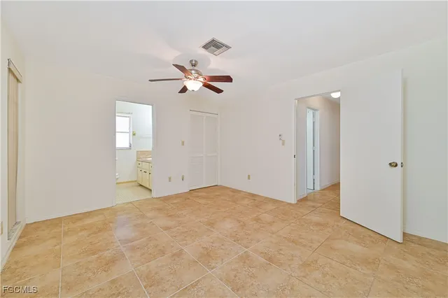 a view of an empty room