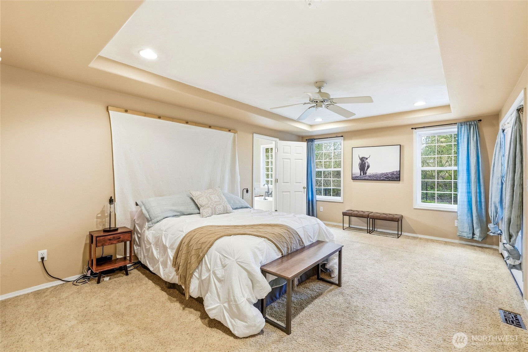 1026 McRae Road Northwest Arlington, WA 98223 - Photo 20 of 40 a bed room with a bed and a couch