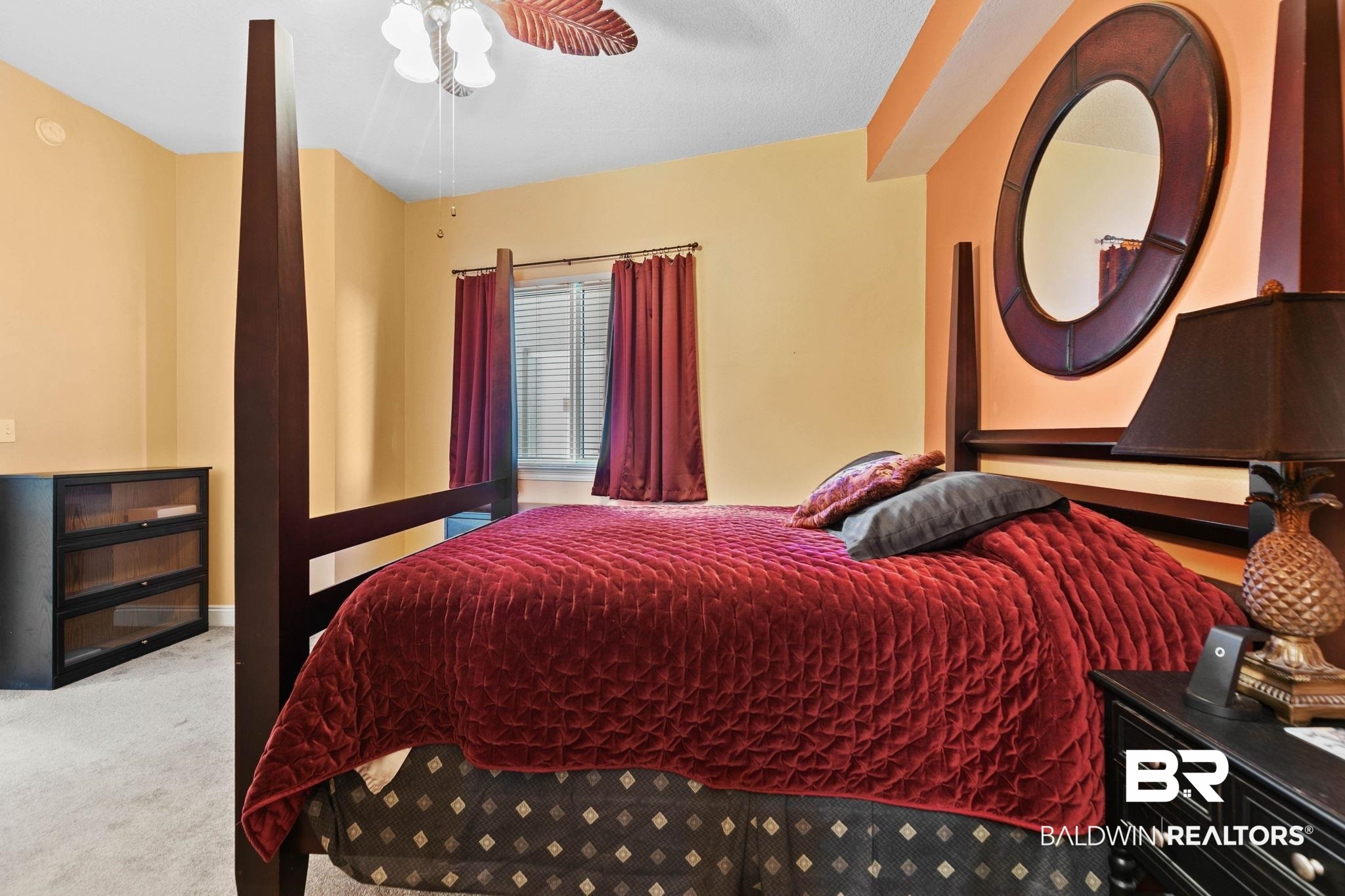 28250 Canal Road, Unit 208 Orange Beach, AL 36561 - Photo 41 of 53 Bedroom with carpet floors and a ceiling fan