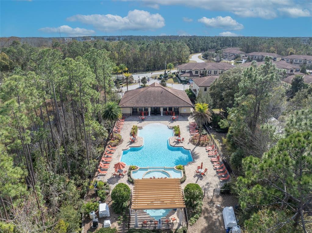 8177 Roseville Road Davenport, FL 33896 - Photo 35 of 39 an aerial view of residential houses with outdoor space and trees