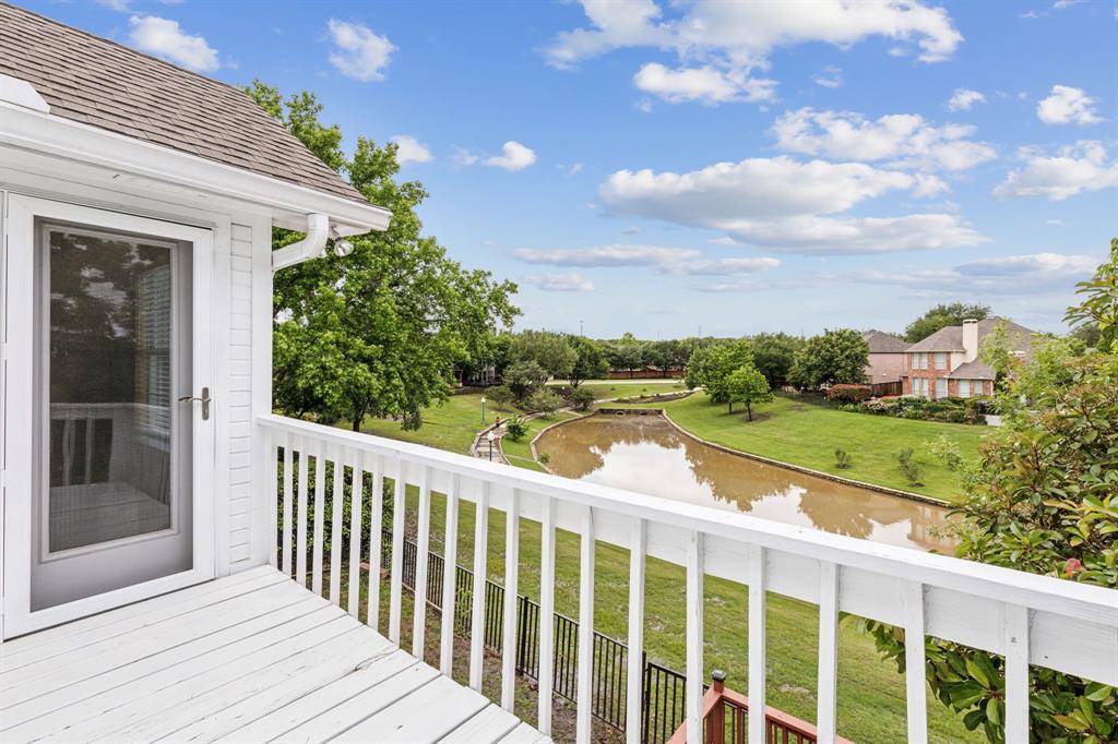 9434 Abbey Road Irving, TX 75063 - Photo 22 of 26 Breathtaking Canal view from the Balcony attached to Master Suite