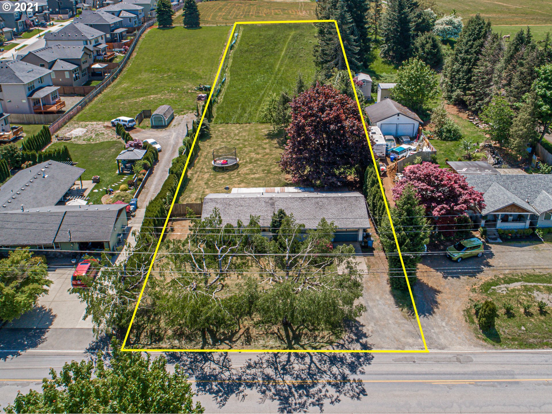 27503 Southeast 15th Street Camas, WA 98607 - Photo 11 of 12 an aerial view of houses with yard