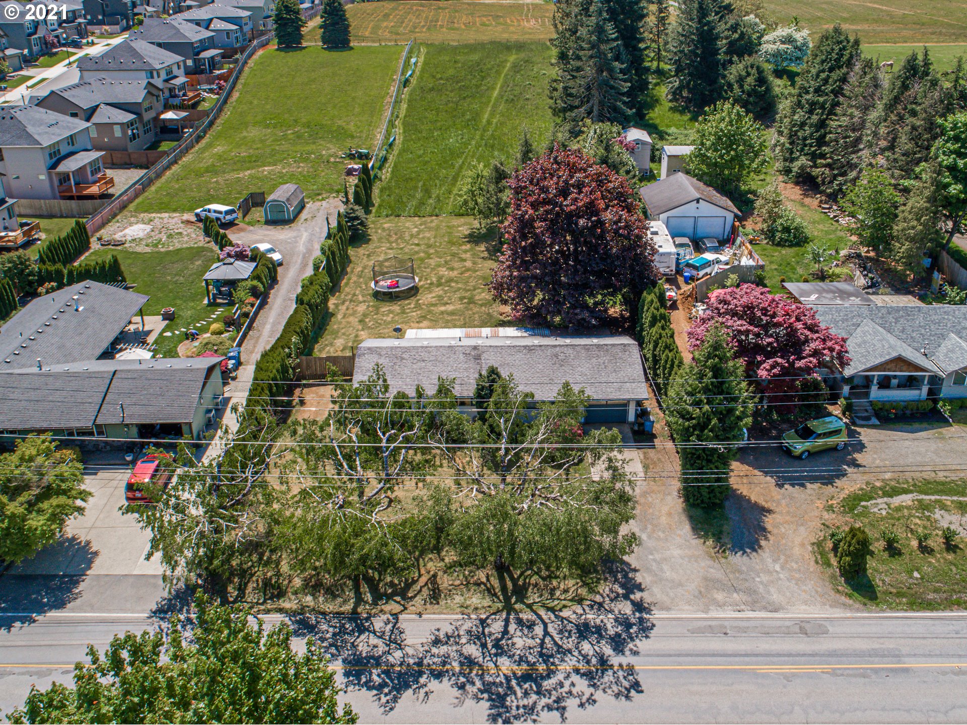 27503 Southeast 15th Street Camas, WA 98607 - Photo 12 of 12 an aerial view of a house with a garden