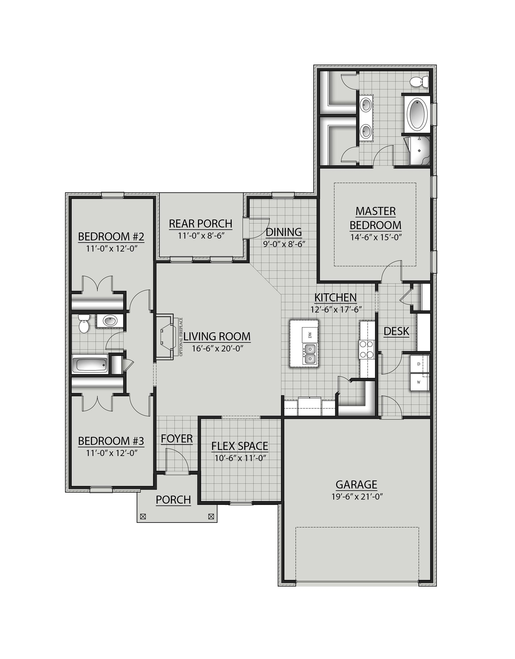 11144 Bonaventure Avenue Daphne, AL 36526 - Photo 3 of 3 View of home floor plan