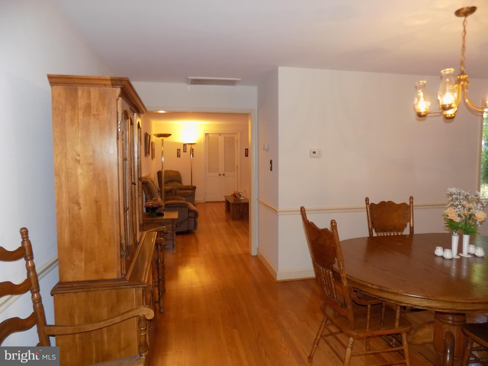 Hallway from bedrooms to dining & living rooms