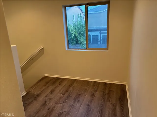 an empty room with an entryway