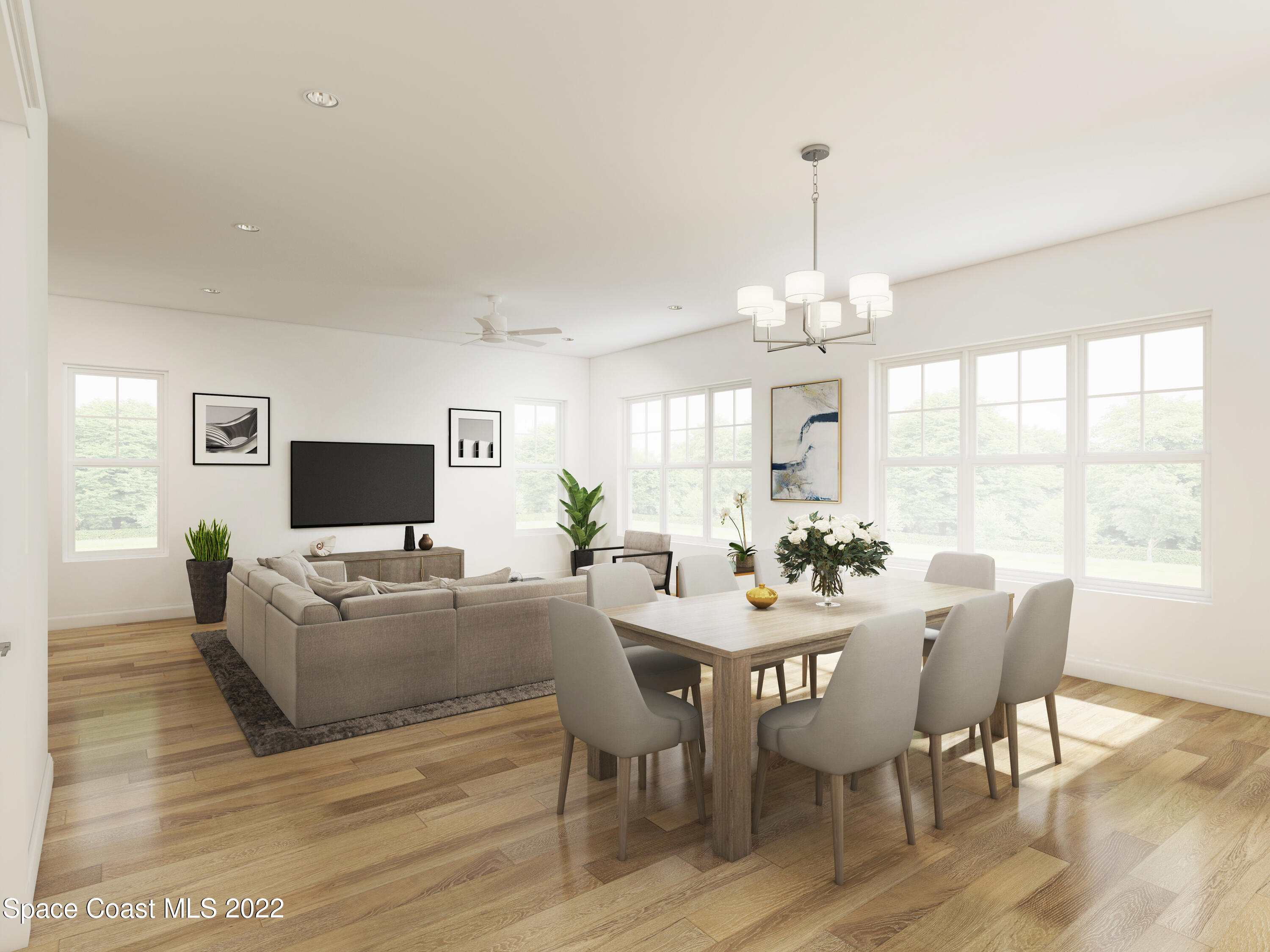 107 Watson Drive Indialantic, FL 32903 - Photo 2 of 5 a view of a dining room with furniture window and wooden floor