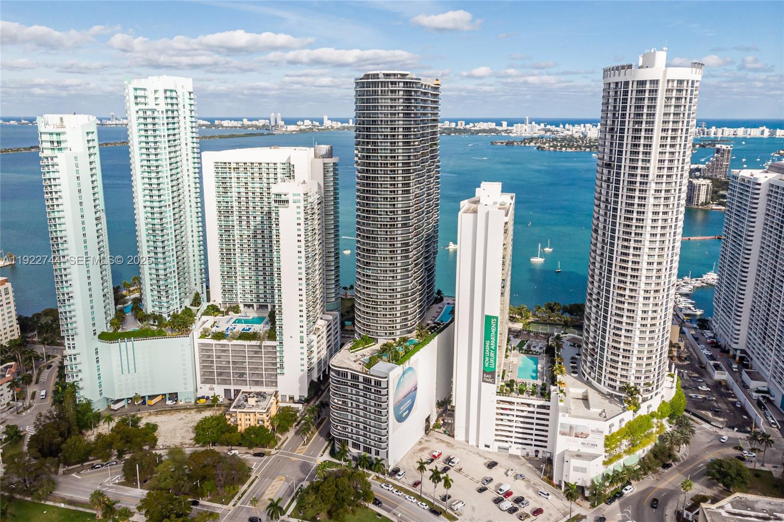 488 Northeast 18th Street, Unit 2311 Miami, FL 33132 - Photo 33 of 40 a view of roof deck with outdoor seating and city view