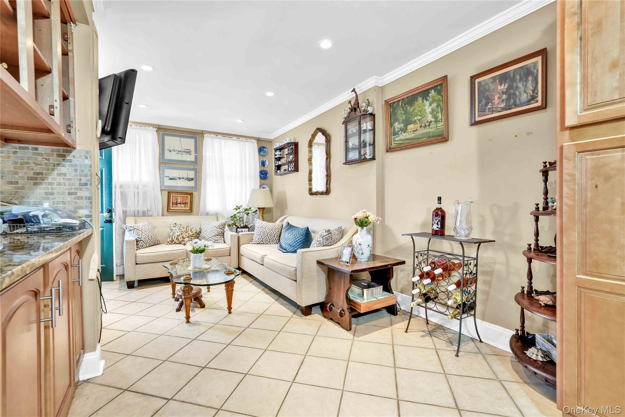 1623 George Street Queens, NY 11385 - Photo 12 of 21 a living room with furniture and a fireplace