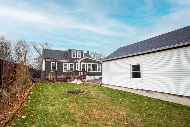 a house view with a garden space
