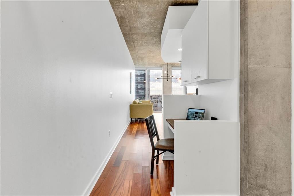 3324 Peachtree Road Northeast, Unit 1813 Atlanta, GA 30326 - Photo 20 of 34 a view of kitchen with wooden floor