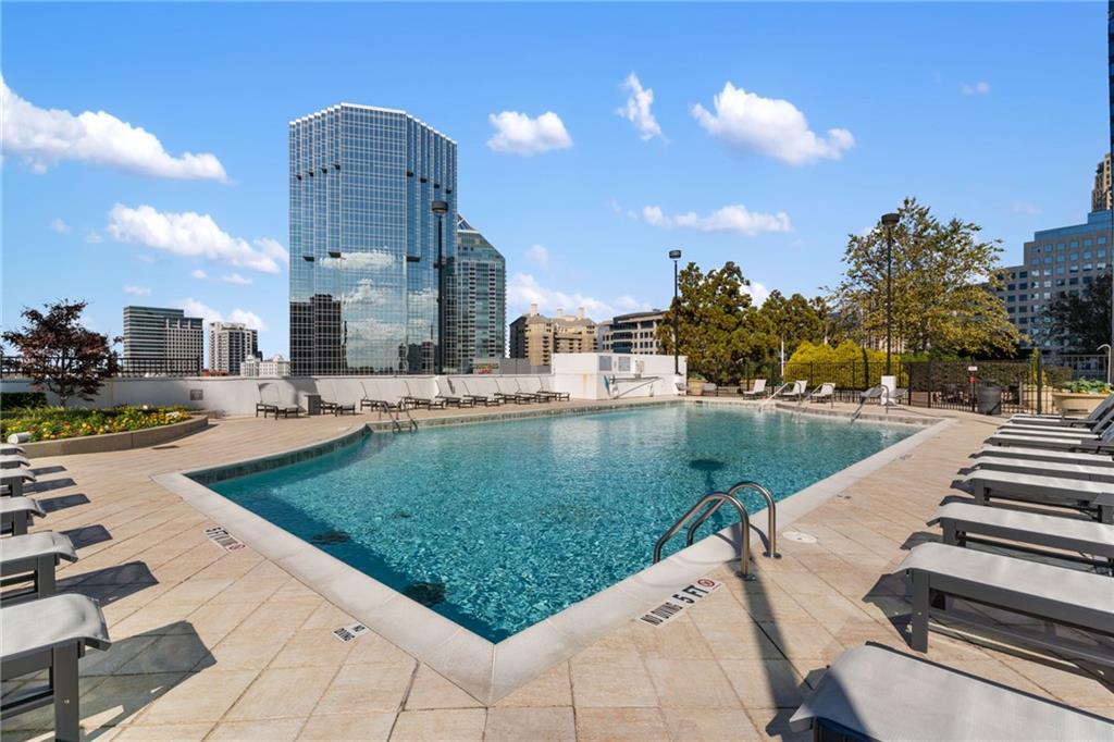 3324 Peachtree Road Northeast, Unit 1813 Atlanta, GA 30326 - Photo 34 of 34 a view of a swimming pool