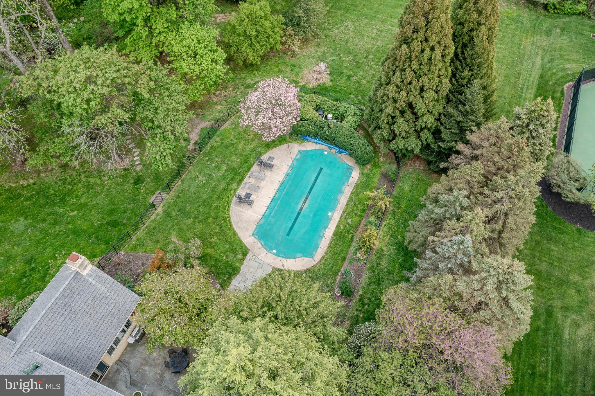11 Harrison Drive Newtown Square, PA 19073 - Photo 74 of 80 Serene backyard oasis with pool.