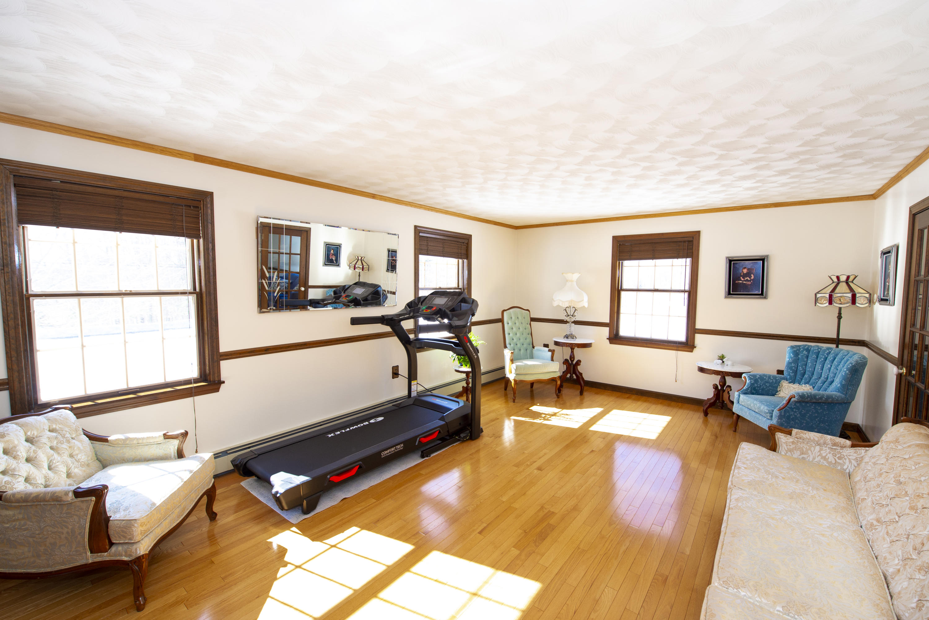 71 Lomie Rivers Road Jay, ME 04239 - Photo 19 of 32 Living room w/ hardwood floors