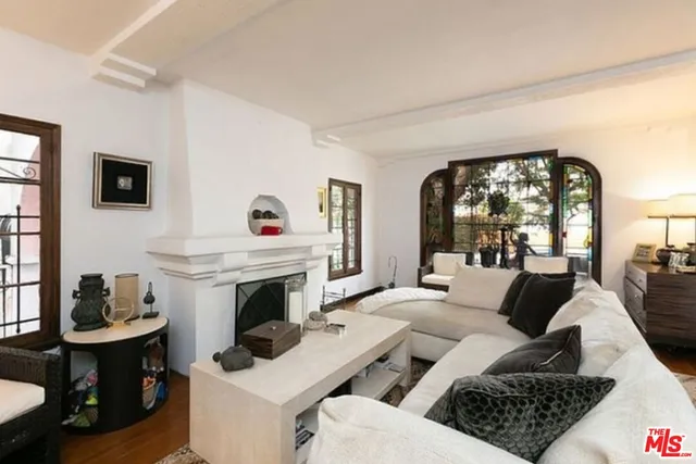 a bedroom with furniture