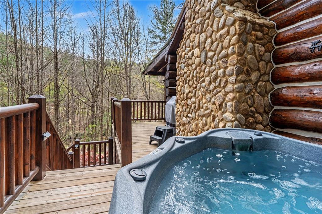 1790 Stanley Creek Road Cherry Log, GA 30522 - Photo 18 of 30 a view of balcony with wooden floor