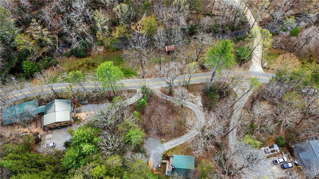 1790 Stanley Creek Road Cherry Log, GA 30522 - Photo 28 of 31 an aerial view of a house with yard and outdoor seating