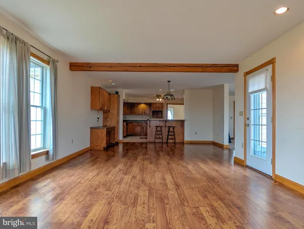 a view of small space with racks on the wall