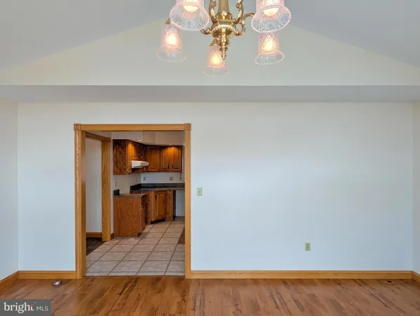 a view of an empty room