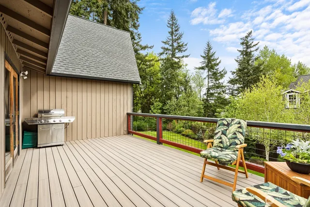 a view of balcony and deck