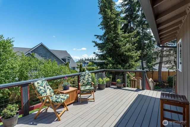 a view of back yard of the house