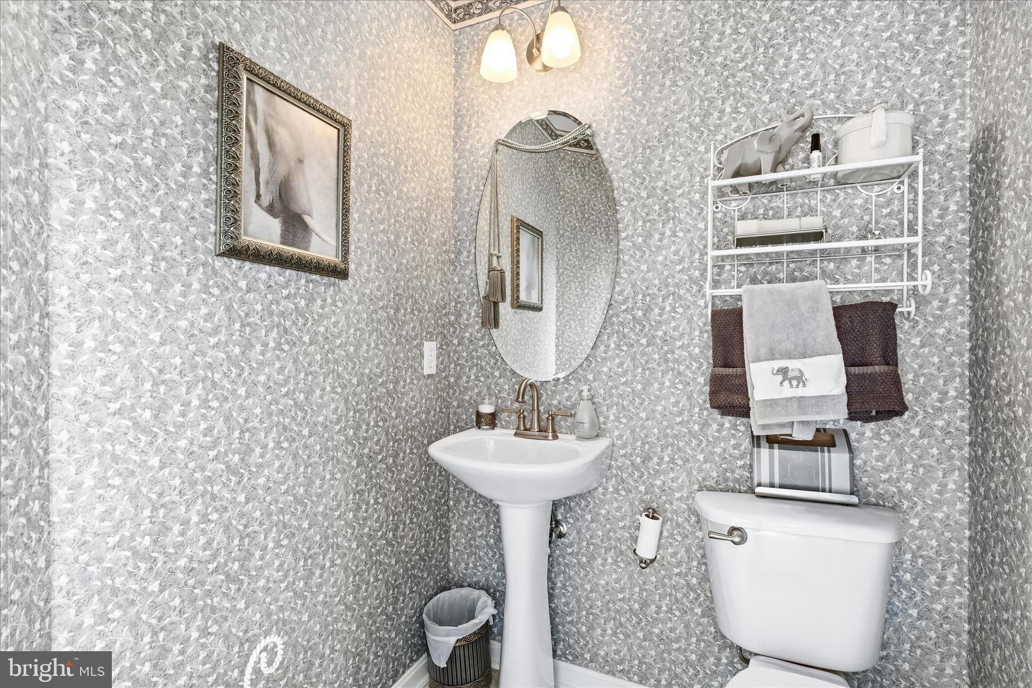 4114 Lomar Terrace Mount Airy, MD 21771 - Photo 15 of 91 a bathroom with a toilet sink and mirror