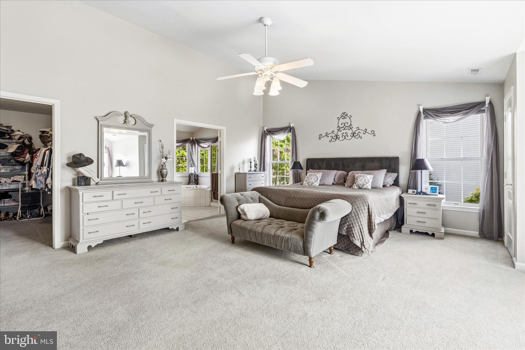 4114 Lomar Terrace Mount Airy, MD 21771 - Photo 36 of 91 a bedroom with a bed and ceiling fan