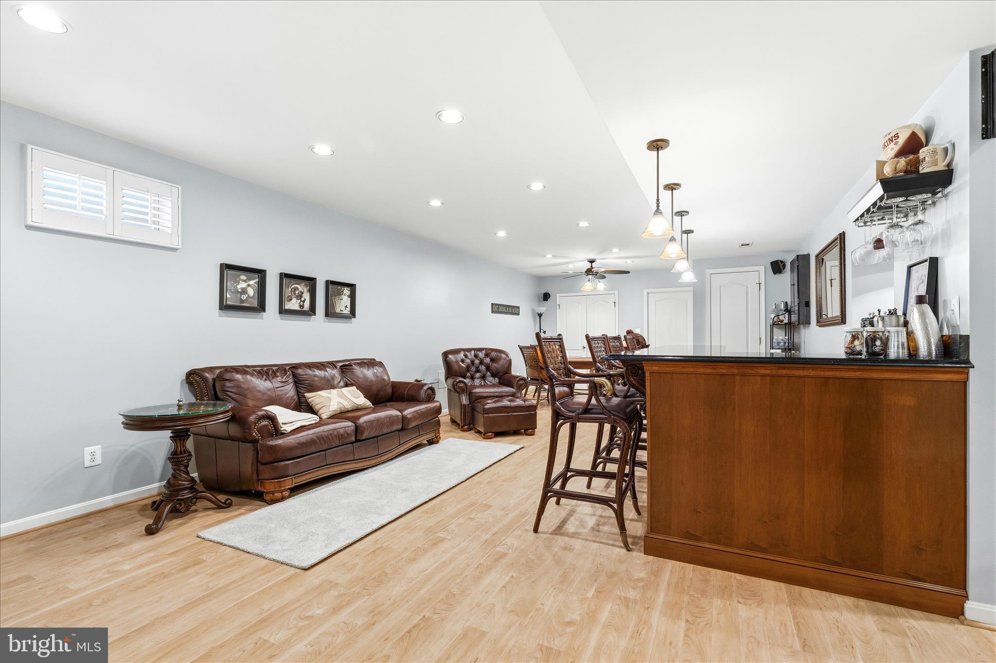 4114 Lomar Terrace Mount Airy, MD 21771 - Photo 52 of 91 a living room with furniture and kitchen view