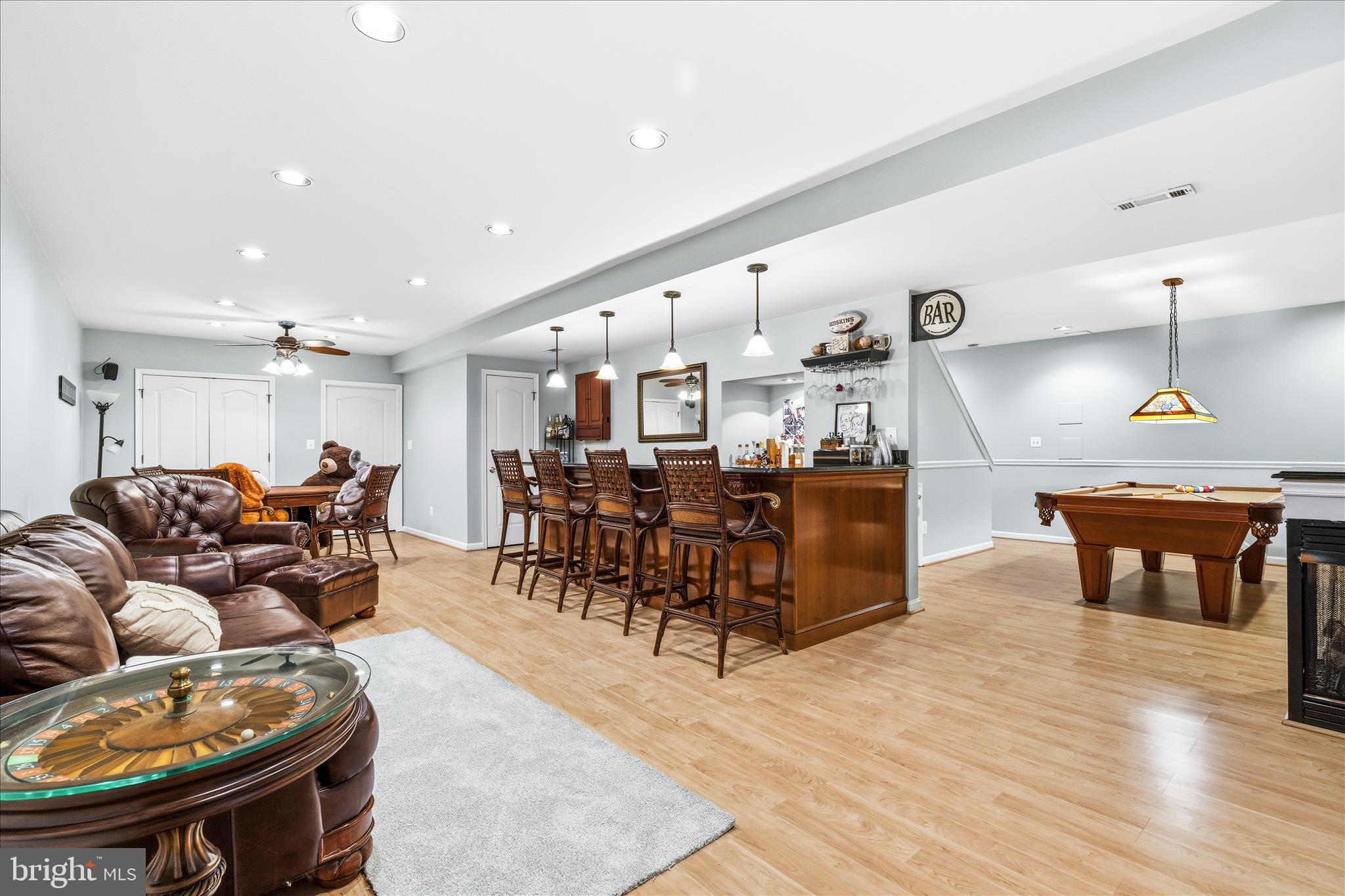 4114 Lomar Terrace Mount Airy, MD 21771 - Photo 53 of 91 a living room with lots of furniture and kitchen view