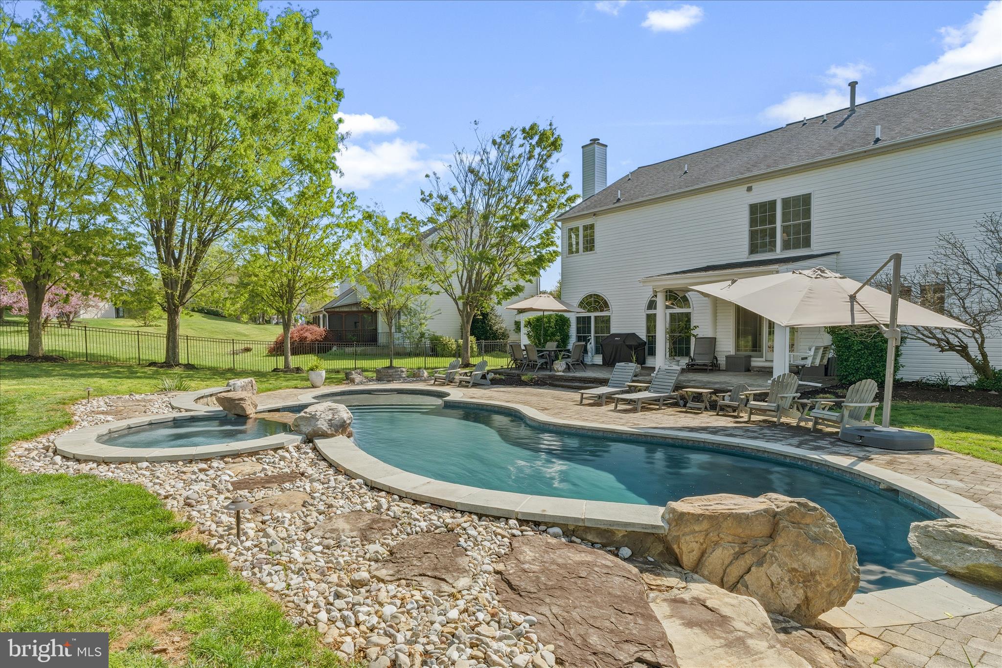 4114 Lomar Terrace Mount Airy, MD 21771 - Photo 65 of 91 a view of a house with swimming pool and sitting area
