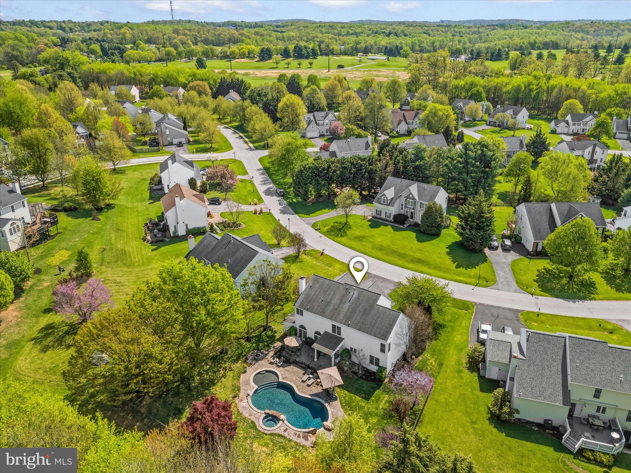 4114 Lomar Terrace Mount Airy, MD 21771 - Photo 84 of 91 an aerial view of residential houses with outdoor space