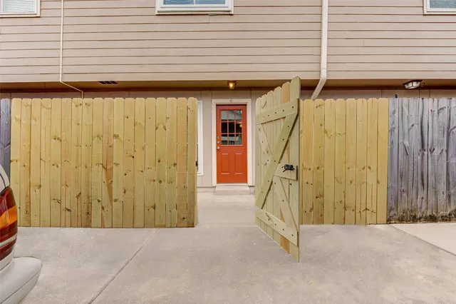 a view of front door