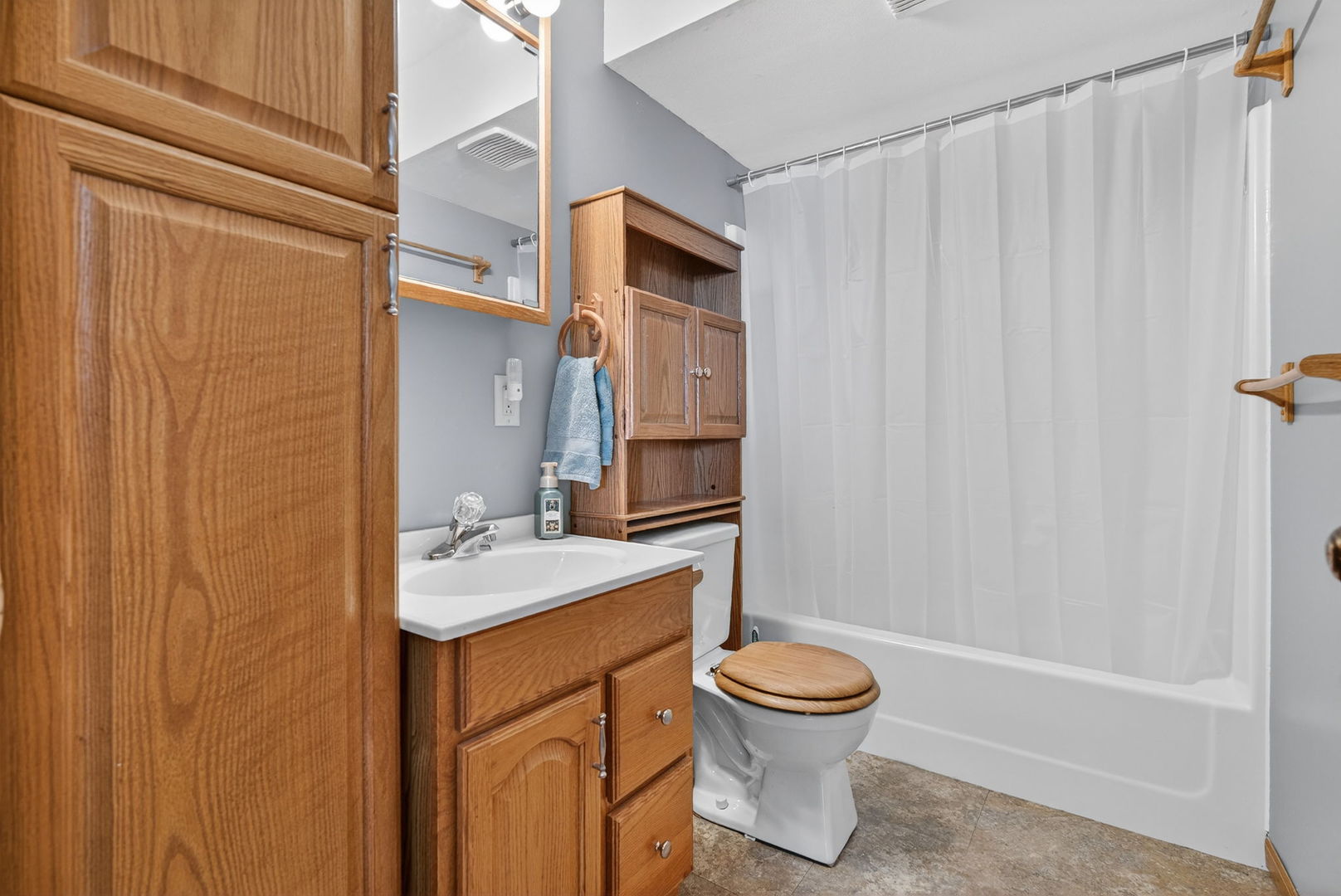 2420 North Dwight Road Morris, IL 60450 - Photo 23 of 38 a bathroom with a sink toilet and shower