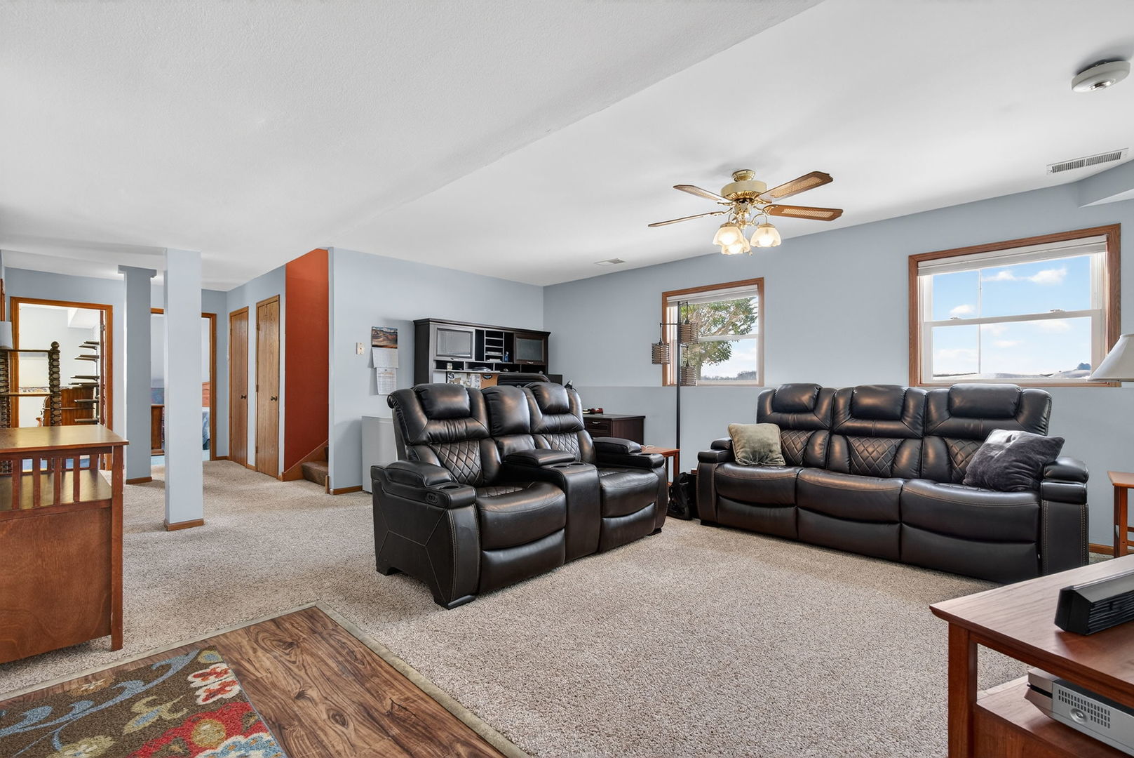 2420 North Dwight Road Morris, IL 60450 - Photo 25 of 38 a living room with furniture ceiling fan and a window
